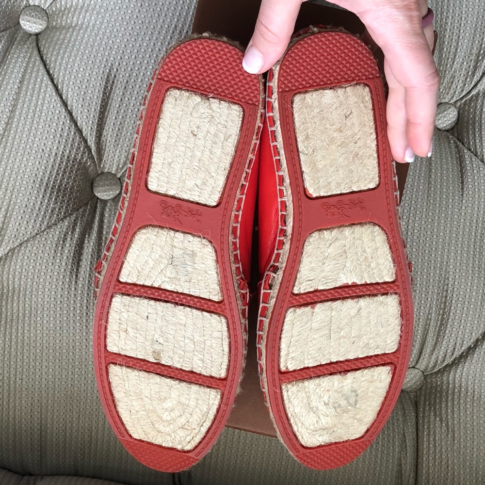 SOLD Coach Rhodelle loafer watermelon 7.5 NWB - Picture 8 of 12